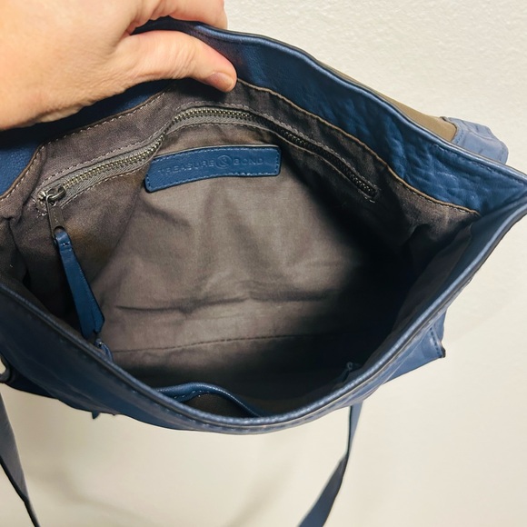Treasure & Bond Slate Blue Genuine Leather Crossbody Bag - Picture 3 of 7